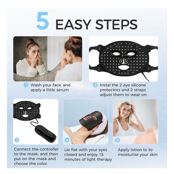 LED Light Therapy Face Mask - Picture 6 of 8